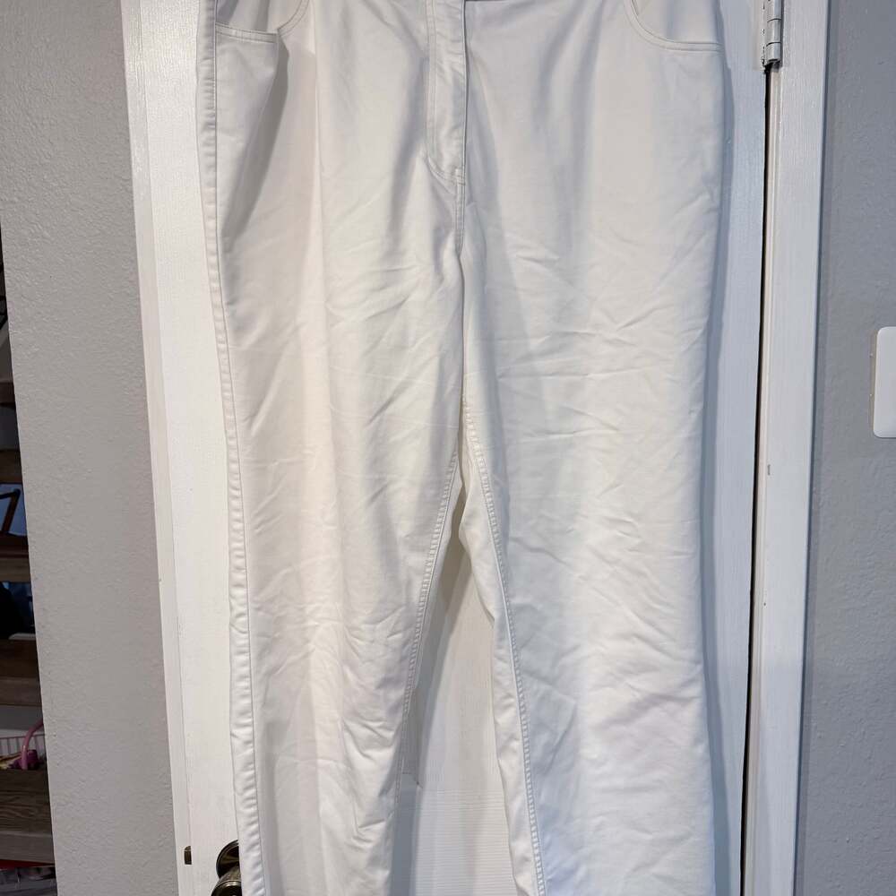 Bob Mackie Wearable Art White Pants Xl - image 1